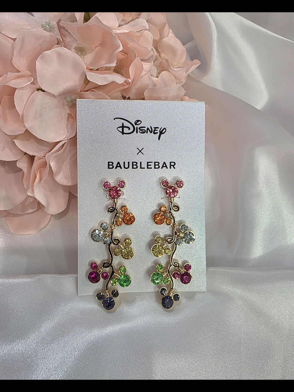 Disney BaubleBar - Rainbow Crystal Vine Earrings